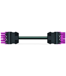 pre-assembled interconnecting cable; Eca; Socket/plug; 5-pole; Cod. B; H05VV-F 5G 1.5 mm²; 3 m; 1,50 mm²; pink