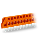 PCB terminal block; 2.5 mm²; Pin spacing 5.08 mm; 12-pole; CAGE CLAMP®; clamping collar; 2,50 mm²; orange