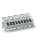 PCB terminal block; push-button; 2.5 mm²; Pin spacing 5/5.08 mm; 2-pole; CAGE CLAMP®; commoning option; 2,50 mm²; gray
