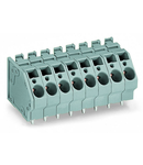 PCB terminal block; 6 mm²; Pin spacing 7.5 mm; 9-pole; CAGE CLAMP®; commoning option; 6,00 mm²; gray