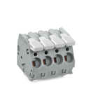 PCB terminal block; lever; 6 mm²; Pin spacing 7.5 mm; 8-pole; CAGE CLAMP®; 6,00 mm²; gray