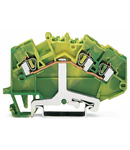 3-conductor ground terminal block; 2.5 mm²; suitable for Ex e II applications; center marking; for DIN-rail 35 x 15 and 35 x 7.5; CAGE CLAMP®; 2,50 mm²; green-yellow