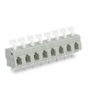 PCB terminal block; push-button; 2.5 mm²; Pin spacing 7.5/7.62 mm; 4-pole; CAGE CLAMP®; commoning option; 2,50 mm²; gray