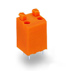 PCB terminal block; push-button; 1.5 mm²; Pin spacing 3.81 mm; 3-pole; PUSH WIRE®; 1,50 mm²; orange