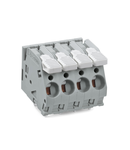 PCB terminal block; lever; 6 mm²; Pin spacing 7.5 mm; 8-pole; CAGE CLAMP®; commoning option; 6,00 mm²; gray