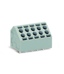 2-conductor PCB terminal block; 1.5 mm²; Pin spacing 5 mm; 10-pole; Push-in CAGE CLAMP®; 1,50 mm²; gray