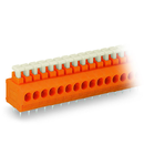 PCB terminal block; push-button; 1.5 mm²; Pin spacing 3.81 mm; 16-pole; Push-in CAGE CLAMP®; 1,50 mm²; orange