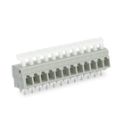 PCB terminal block; push-button; 2.5 mm²; Pin spacing 5/5.08 mm; 12-pole; CAGE CLAMP®; commoning option; 2,50 mm²; gray