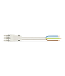 pre-assembled connecting cable; Eca; Socket/open-ended; 3-pole; Cod. A; H05VV-F 3G 1.5 mm²; 8 m; 1,50 mm²; white