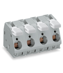 PCB terminal block; lever; 16 mm²; Pin spacing 15 mm; 8-pole; CAGE CLAMP®; 16,00 mm²; gray