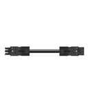 pre-assembled interconnecting cable; Eca; Socket/plug; 3-pole; Cod. A; H05VV-F 3G 1.5 mm²; 5 m; 1,50 mm²; black