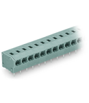 2-conductor PCB terminal block; 0.75 mm²; Pin spacing 5/5.08 mm; 6-pole; PUSH WIRE®; 0,75 mm²; gray