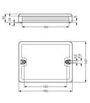 Distribution box; Three-phase to single-phase current (400 V/230 V); 1 input; 6 outputs; Cod. A; MIDI; white