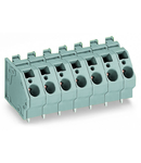 PCB terminal block; 6 mm²; Pin spacing 10 mm; 7-pole; CAGE CLAMP®; commoning option; 6,00 mm²; gray