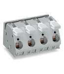 PCB terminal block; lever; 16 mm²; Pin spacing 15 mm; 7-pole; CAGE CLAMP®; commoning option; 16,00 mm²; gray