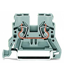 2-conductor through terminal block; 2.5 mm²; side and center marking; for DIN-rail 35 x 15 and 35 x 7.5; CAGE CLAMP®; 2,50 mm²; red