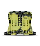 2-conductor through terminal block; 185 mm²; suitable for Ex e II applications; lateral marker slots; with fixing flanges; POWER CAGE CLAMP; 185,00 mm²; dark gray-yellow