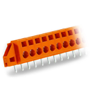 PCB terminal block; 2.5 mm²; Pin spacing 5.08 mm; 10-pole; CAGE CLAMP®; clamping collar; 2,50 mm²; orange