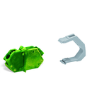 Feedthrough terminal block; 4 mm²; Pin spacing 7 mm; 1-pole; CAGE CLAMP®; 4,00 mm²; green-yellow