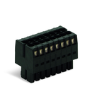 1-conductor female connector, 2-row; 100% protected against mismating; Strain relief plate; 1.5 mm²; Pin spacing 3.5 mm; 10-pole; 1,50 mm²; black