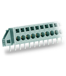 PCB terminal block; 2.5 mm²; Pin spacing 5 mm; 6-pole; CAGE CLAMP®; clamping collar; 2,50 mm²; gray