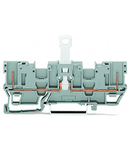 2-pin disconnect carrier terminal block; with 2 jumper positions; for DIN-rail 35 x 15 and 35 x 7.5; gray