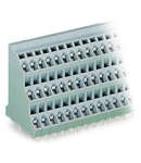 Triple-deck PCB terminal block; 2.5 mm²; Pin spacing 5 mm; 3 x 2-pole; CAGE CLAMP®; 2,50 mm²; gray