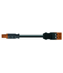 pre-assembled adapter cable; Eca; Socket/plug MIDI; 3-pole; Cod. S; 4m; 1,50 mm²; brown