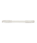 pre-assembled interconnecting cable; Eca; Socket/plug; 3-pole; Cod. A; H05Z1Z1-F 3G 1.5 mm²; 3 m; 1,50 mm²; white