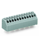 PCB terminal block; push-button; 1.5 mm²; Pin spacing 3.5 mm; 5-pole; Push-in CAGE CLAMP®; 1,50 mm²; blue