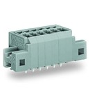 PCB terminal block; 1.5 mm²; Pin spacing 3.5 mm; 6-pole; CAGE CLAMP®; clamping collar; 1,50 mm²; gray