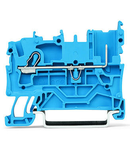 1-conductor/1-pin carrier terminal block; suitable for Ex nA applications; for DIN-rail 35 x 15 and 35 x 7.5; 2.5 mm²; Push-in CAGE CLAMP®; 2,50 mm²; blue