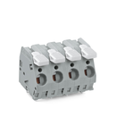 PCB terminal block; lever; 6 mm²; Pin spacing 10 mm; 5-pole; CAGE CLAMP®; 6,00 mm²; gray