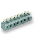 PCB terminal block; push-button; 1.5 mm²; Pin spacing 7.5/7.62 mm; 5-pole; Push-in CAGE CLAMP®; 1,50 mm²; gray