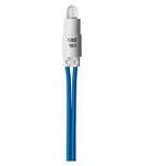 Lampa in miniaturaS WITH WIRED LEAD WITH LED LAMP - 230V ac - 0,6W BLU - CABLE COLOUR: BLU - CHORUS