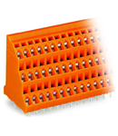Triple-deck PCB terminal block; 2.5 mm²; Pin spacing 5.08 mm; 3 x 2-pole; CAGE CLAMP®; 2,50 mm²; orange