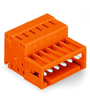 1-conductor male connector; 100% protected against mismating; 1.5 mm²; Pin spacing 3.81 mm; 15-pole; 1,50 mm²; orange