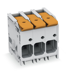 PCB terminal block; lever; 16 mm²; Pin spacing 10 mm; 3-pole; Push-in CAGE CLAMP®; 16,00 mm²; gray