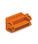 1-conductor male connector; Snap-in flange; 2.5 mm²; Pin spacing 5.08 mm; 14-pole; 2,50 mm²; orange