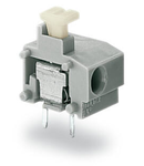 Stackable PCB terminal block; 2.5 mm²; Pin spacing 10/10.16 mm; 1-pole; PUSH WIRE®; 2,50 mm²; gray