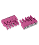 Socket; 5-pole; Cod. B; 4,00 mm²; pink