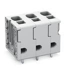 PCB terminal block; 4 mm²; Pin spacing 7.5 mm; 6-pole; Push-in CAGE CLAMP®; 4,00 mm²; gray