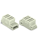 2-conductor combi strip; 100% protected against mismating; 1.5 mm²; Pin spacing 3.5 mm; 10-pole; 1,50 mm²; light gray