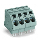 PCB terminal block; 16 mm²; Pin spacing 10 mm; 2-pole; CAGE CLAMP®; commoning option; 16,00 mm²; gray