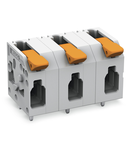 PCB terminal block; lever; 4 mm²; Pin spacing 11.5 mm; 9-pole; Push-in CAGE CLAMP®; 4,00 mm²; gray