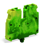 2-conductor end terminal block; without push-buttons; 2.5 mm²; CAGE CLAMP®; 2,50 mm²; green-yellow