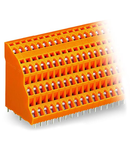Quadruple-deck PCB terminal block; 2.5 mm²; Pin spacing 5.08 mm; 4 x 4-pole; CAGE CLAMP®; 2,50 mm²; orange