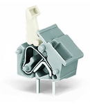 Stackable PCB terminal block; push-button; 2.5 mm²; Pin spacing 10/10.16 mm; 1-pole; CAGE CLAMP®; commoning option; 2,50 mm²; light gray