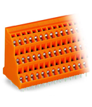 Triple-deck PCB terminal block; 2.5 mm²; Pin spacing 5.08 mm; 3 x 3-pole; CAGE CLAMP®; 2,50 mm²; orange