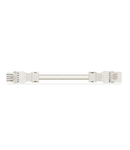 pre-assembled interconnecting cable; Eca; Socket/plug; 5-pole; Cod. A; H05VV-F 5G 1.5 mm²; 7 m; 1,50 mm²; white